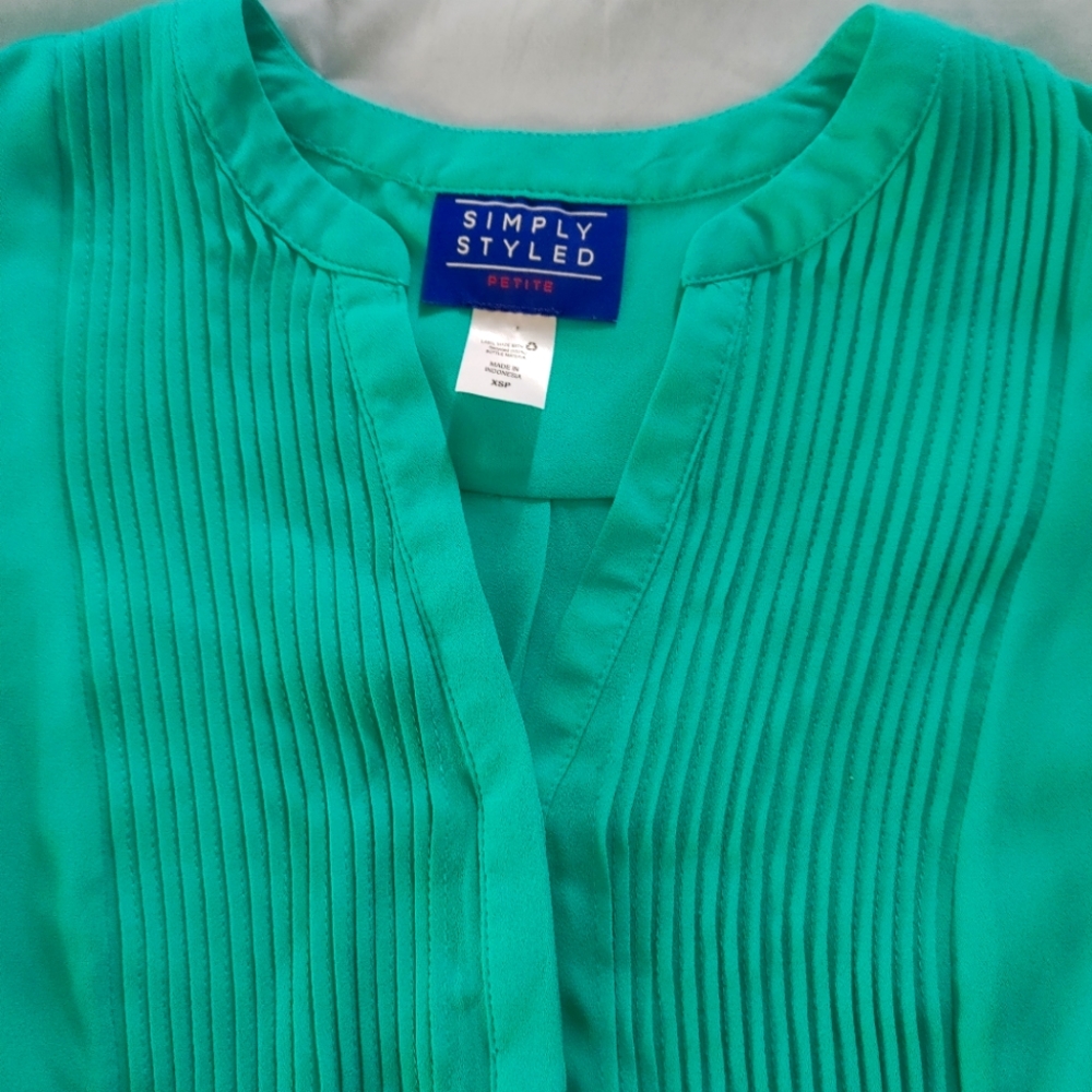 Turquoise sleeveless top woman xsp